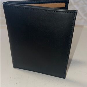 NWT- Black wallet w/Smooth Leather Finish RFID